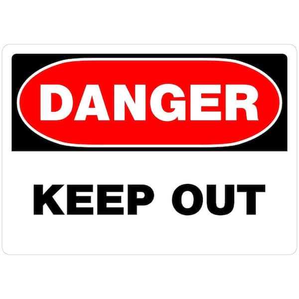 Hillman 10 in. x 14 in. Danger Keep Out Sign