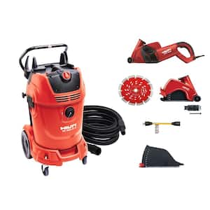 DCH 230 Dry Electric Hand Held 26.4 in x 9.4 in. Diamond Cutter Kit and VC 300 17X Universal Wet and Dry 17 Gal. Vac