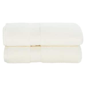 Cotton Super Plush Ivory 2-Pcs Bath Towel Set