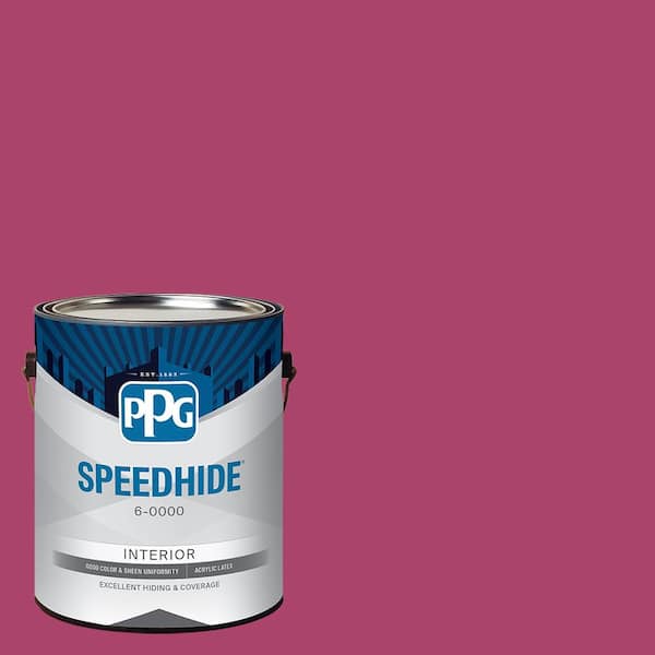 1 gal. PPG1182-7 Fuchsia Flock Eggshell Interior Paint