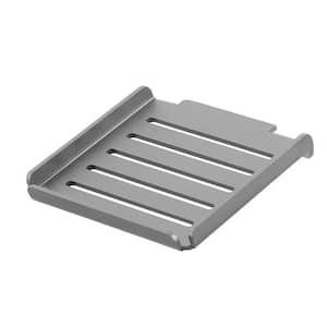 TI-SHELF Soap Dish (Line) 4.9 in. x 4.9 in. Aluminum Decorative Wall Shelf