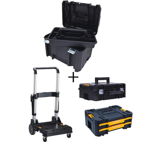 TSTAK VI 17 in. Tool Box, TSTAK II Tool Box, TSTAK IV Organizer and Trolley Storage System