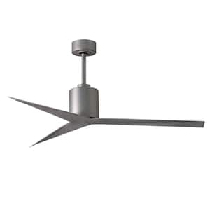 Eliza 56 in. Indoor/Outdoor Brushed Nickel Ceiling Fan With Remote Control And Wall Control