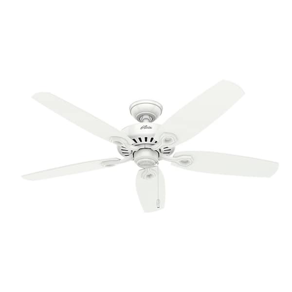 Builder Elite 52 in. Indoor White Ceiling Fan For Bedrooms