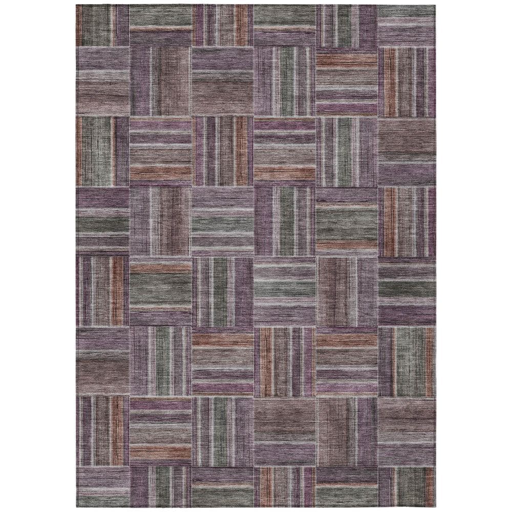 Chantille Machine Washable Indoor/Outdoor Abstract ACN2803 Plum 10 ft. x 14 ft. Area Rug price history on PriceWatchPro