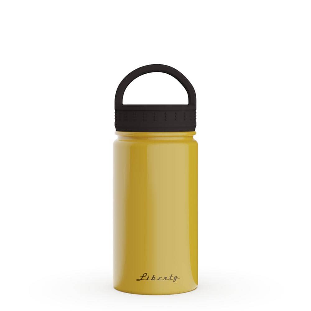 Liberty 12 oz. Flat White Insulated Stainless Steel Water Bottle with  D-Ring Lid DW1210200000 - The Home Depot
