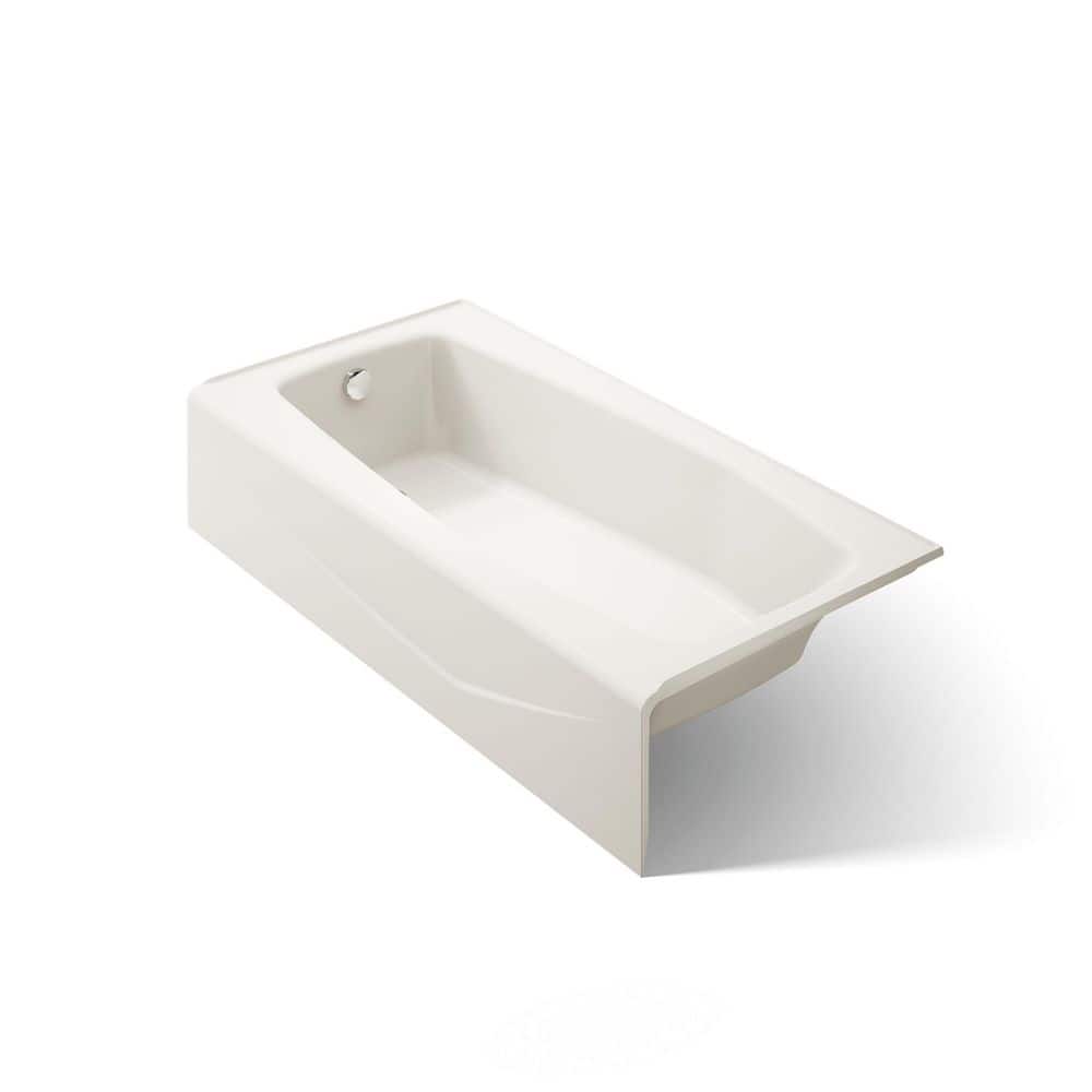 KOHLER Villager 60 in. x 30.25 in. Soaking Bathtub with Left-Hand