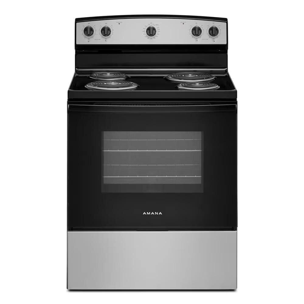 30 in. 4 Elements Freestanding Electric Range in Stainless Steel with Extra-Large Oven Window price history on PriceWatchPro