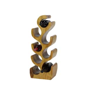 8- Bottle Brown Tree Shaped Wine Rack