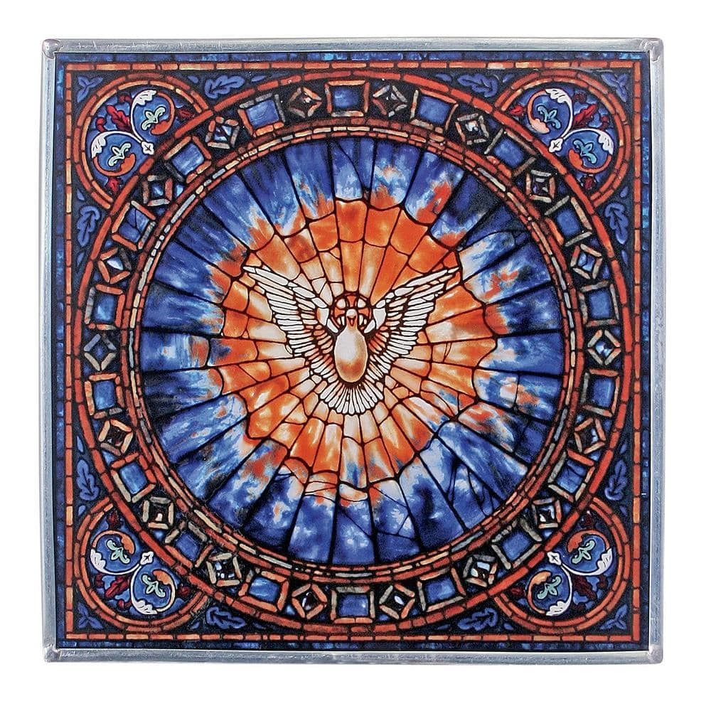 Design Toscano 10.5 in. The Holy Spirit 1895 Art Stained Glass