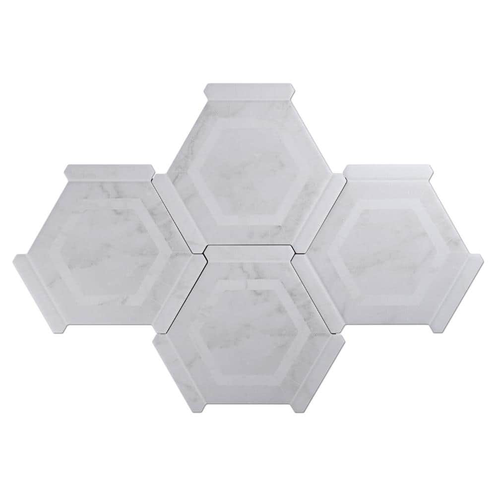 Reviews for MOLOVO Ibiza Gray Hexagon 8.58 in. x 9.89 in. Matte ...