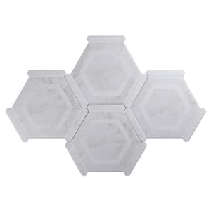 Ibiza Gray Hexagon 8.58 in. x 9.89 in. Matte Porcelain Floor and Wall Tile (8.07 sq. ft./Case)
