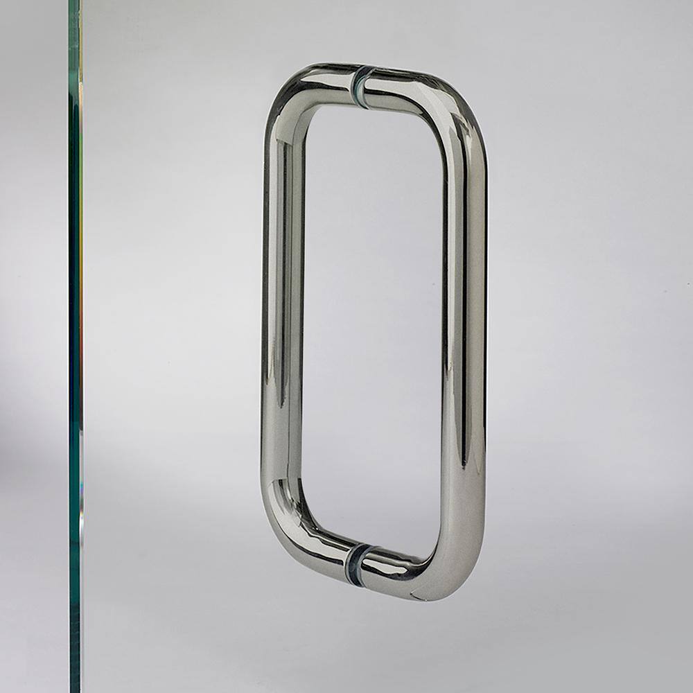 48" x 76" Brushed Nickel Frameless Sliding Shower Door