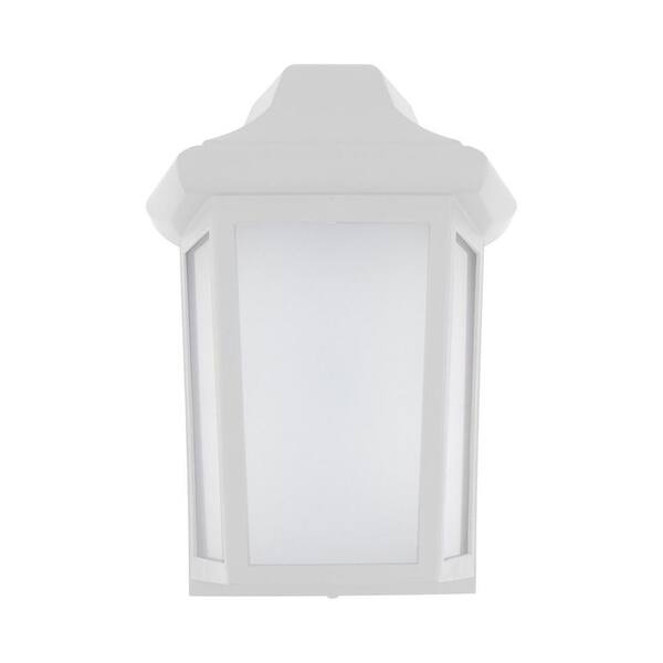 SOLUS Sedona 1-Light White LED Outdoor Wall Lantern Sconce (1-Pack)