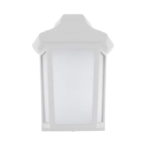 Sedona 1-Light White LED Outdoor Wall Lantern Sconce (1-Pack)