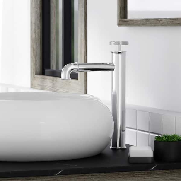Swiss Madison Avallon Single-Handle High-Arc Single-Hole Bathroom Faucet in Polished Chrome