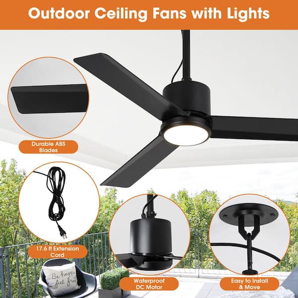 Outdoor Ceiling Fans & Outdoor Ceiling Fan With Light