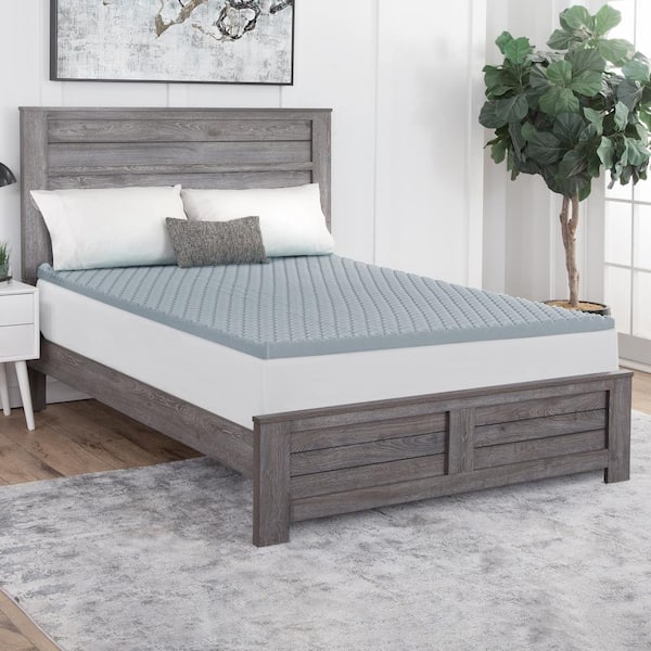 Dream Serenity Cool Point 3 in. King Memory Foam Mattress Topper 70 ...