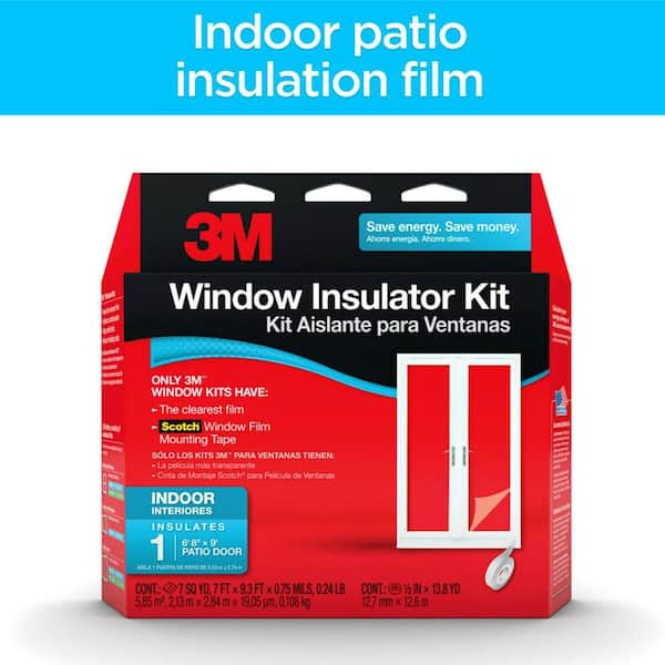 3M 84 in. x 112 in. Indoor Patio Door Window Insulator Kit