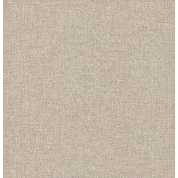 York Wallcoverings Sand Gesso Weave Beige Textured Non-pasted Vinyl ...