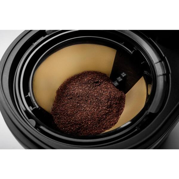 KitchenAid 12-Cup Onyx Black Drip Coffee Maker with Spiral 