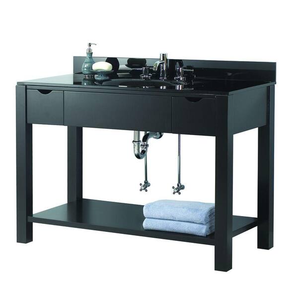 Foremost City Loft 49 in. Vanity Cabinet Only in Black-DISCONTINUED