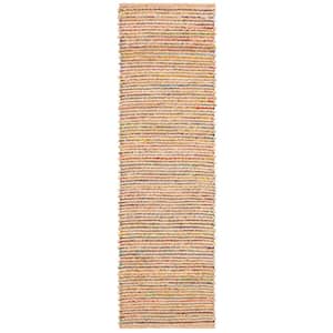 Cape Cod Natural/Multi 2 ft. x 8 ft. Striped Gradient Runner Rug