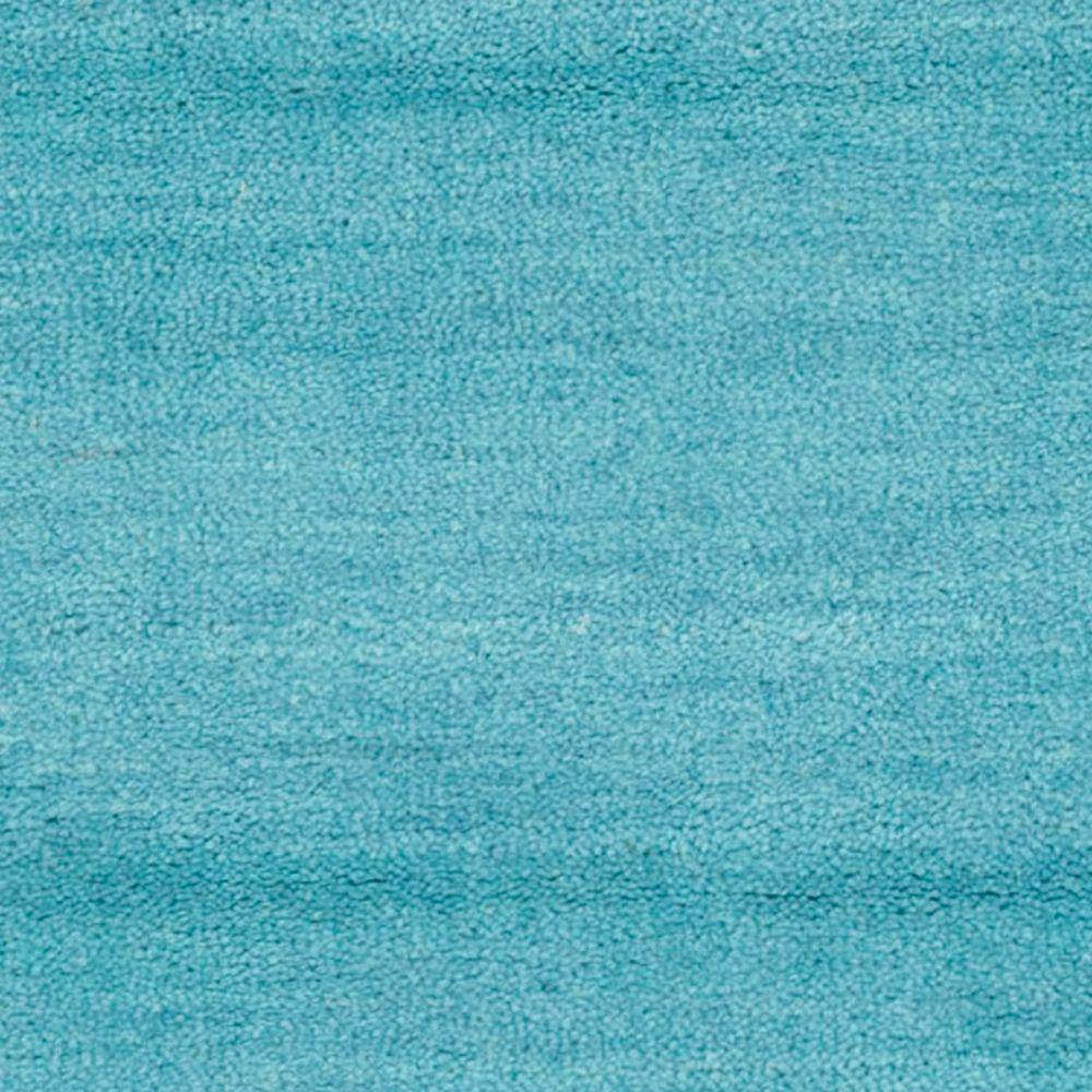 Turquoise Handmade Wool 9' x 12' Tufted Area Rug