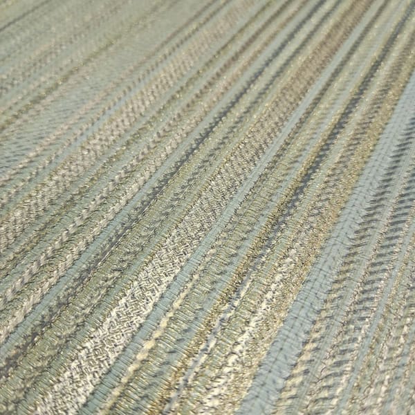 Glint Stria Stripe Blue Wallpaper Sample