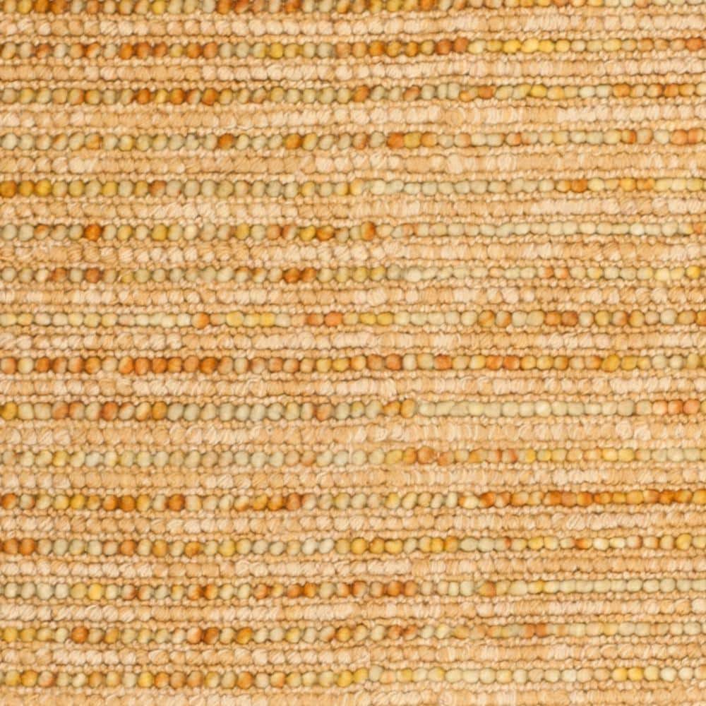 Hand-Knotted Bohemian Gold and Multicolor Wool-Cotton Blend Area Rug, 8' x 10'