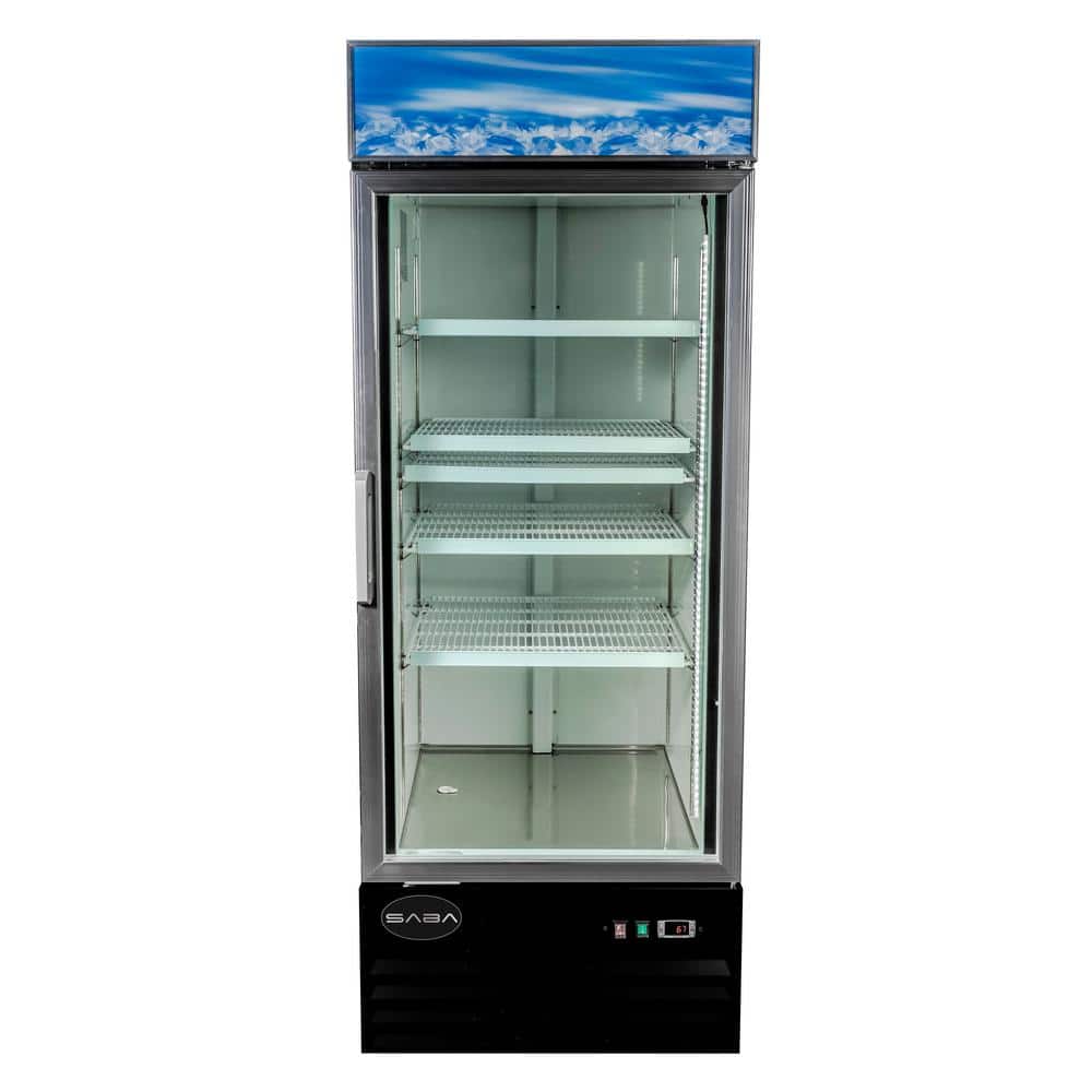 SABA 25 in. W 13 cu. ft. One Glass Door Commercial Merchandiser