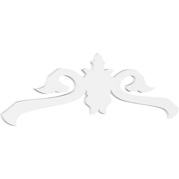 Ekena Millwork 1 in. x 72 in. x 21 in. (7/12) Pitch Florence Gable Pediment Architectural Grade PVC Moulding