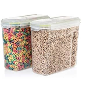 4 l Capacity BPA Free Plastic Cereal Storage Container Set