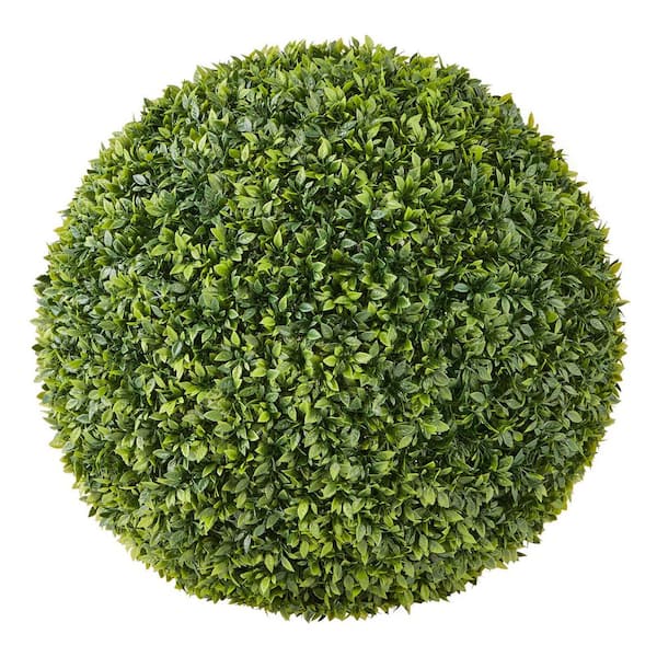 1.91 ft. Artificial Topiary Ball, Faux Boxwood Tree for Indoor and Outdoor Decoration, Easy to Assemble for Porch