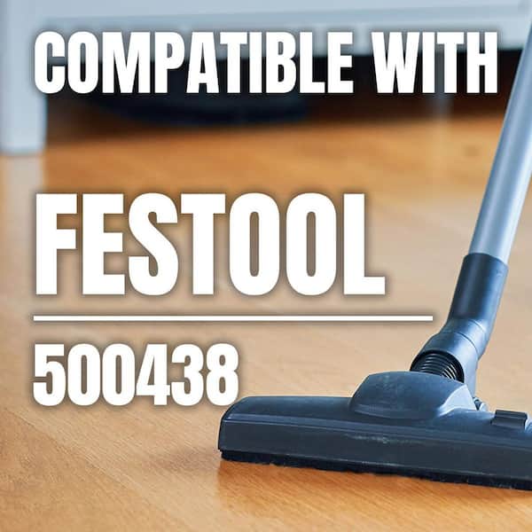 Shop Vacuum Bags for Festool CT SYS Dust Extractor, Replacement Fleece Filter Bags for Festool 500438 Dust Bags (5-Pack)