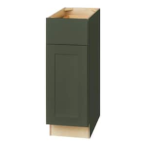Avondale 12 in. W x 24 in. D x 34.5 in. H Ready to Assemble Plywood Shaker Base Kitchen Cabinet in Fern Green