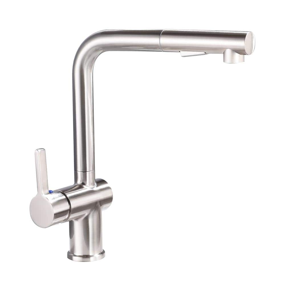 Reviews for Maincraft Single Handle Pull Down Sprayer Kitchen Faucet in