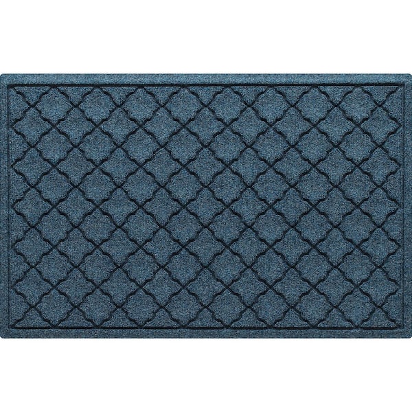 Waterhog Cordova 23 in. x 35 in. PET Polyester Indoor Outdoor Mat Navy