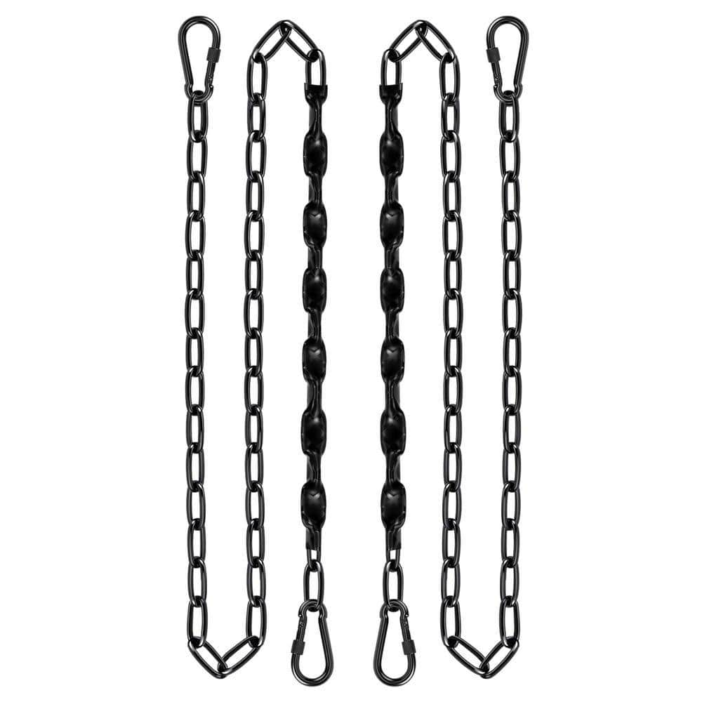 MOEPISY 2Pack 64 in. Hanging Chair Chain with 4 Carabiners,500 lb ...