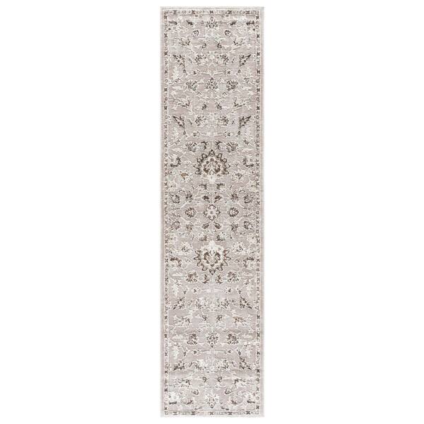 Parker 2 ft. x 8 ft. Ivory/Coffee Persian Runner Rug