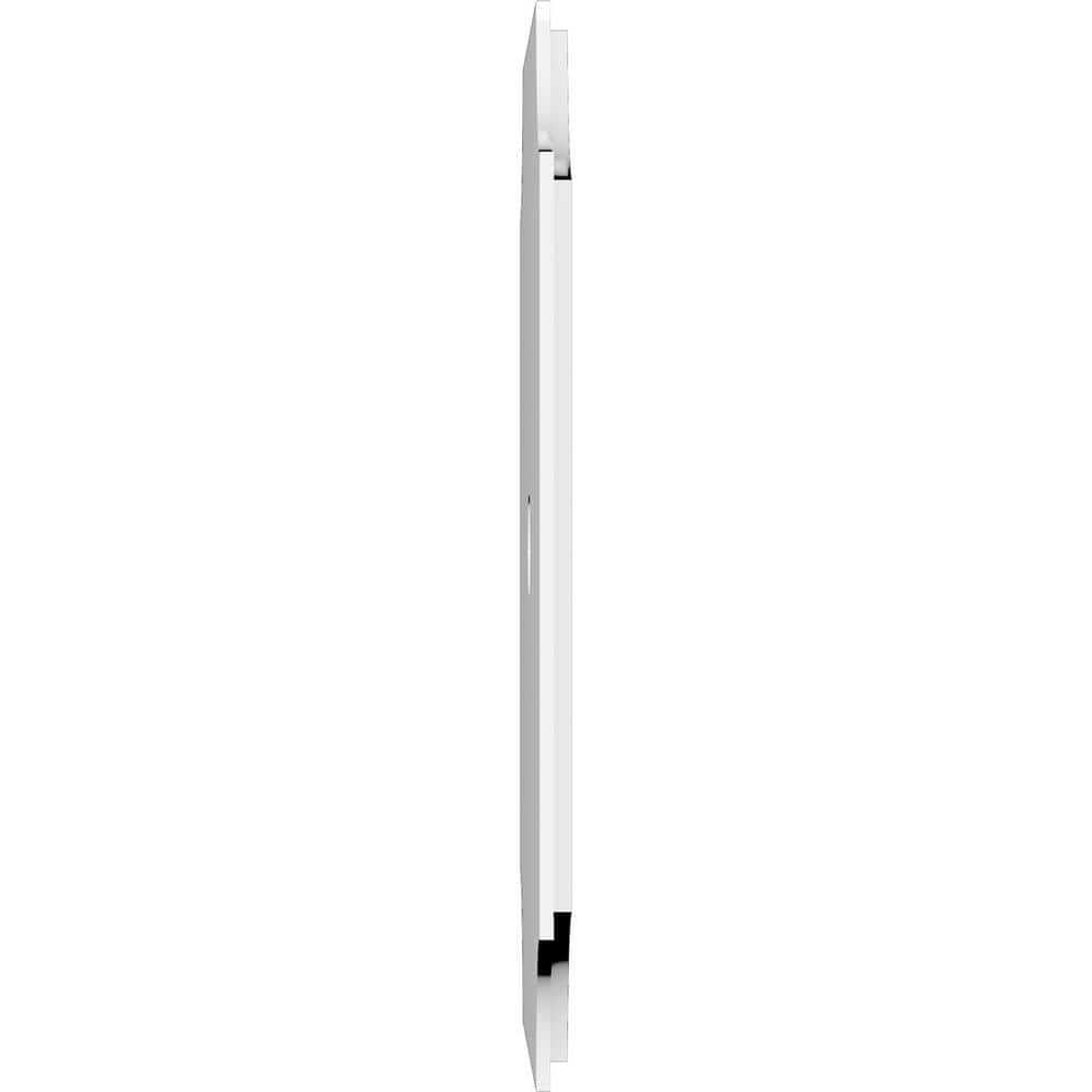 18-Inch White PVC Contemporary Ceiling Medallion