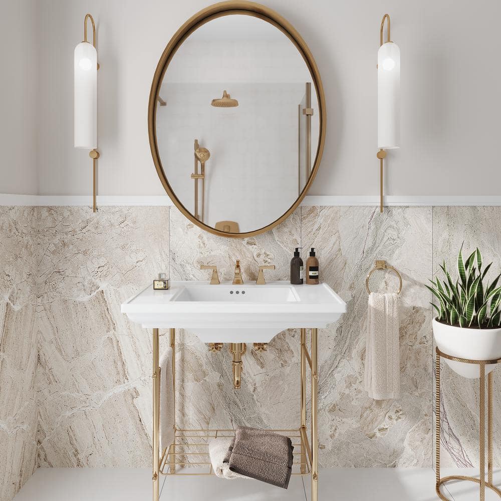 Splendor Large Matte Beige Porcelain Rectangular Tile