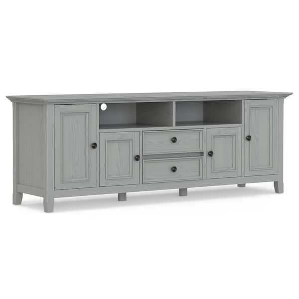 Amherst Fog Grey 72 in. Wide TV Media Stand Fits TVs up to 80 in.