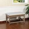 StyleCraft Bay St. Louis Cream 35.5 in. Bedroom Bench Backless AF26790DS