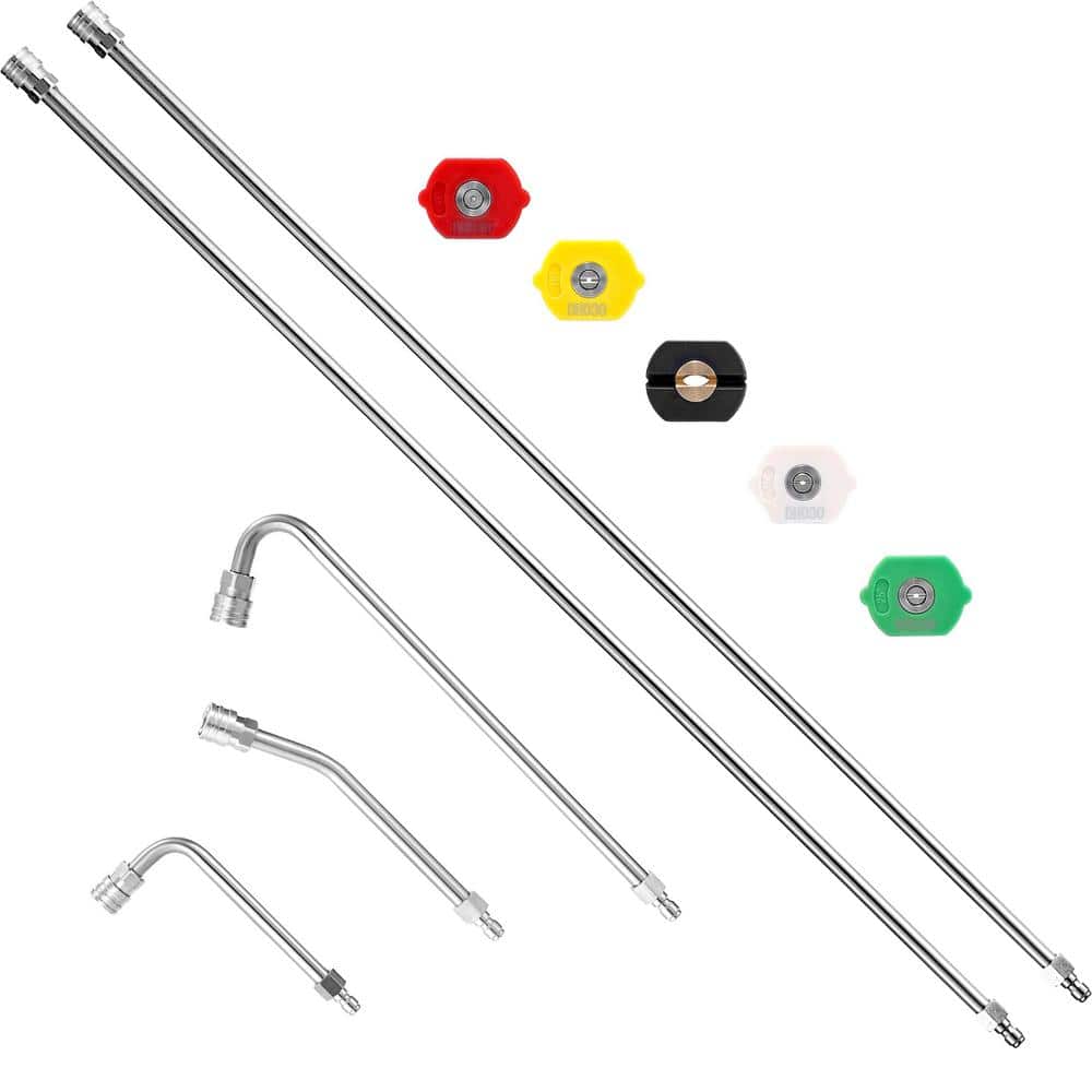 120 in. 1/4 in. Quick Connect Roof Gutter Pressure Washer Extension Wand, P