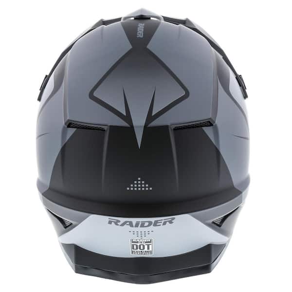 RAIDER Z8 ADULT HELMET MX-BLK/GREY-SM 2191913 - The Home Depot