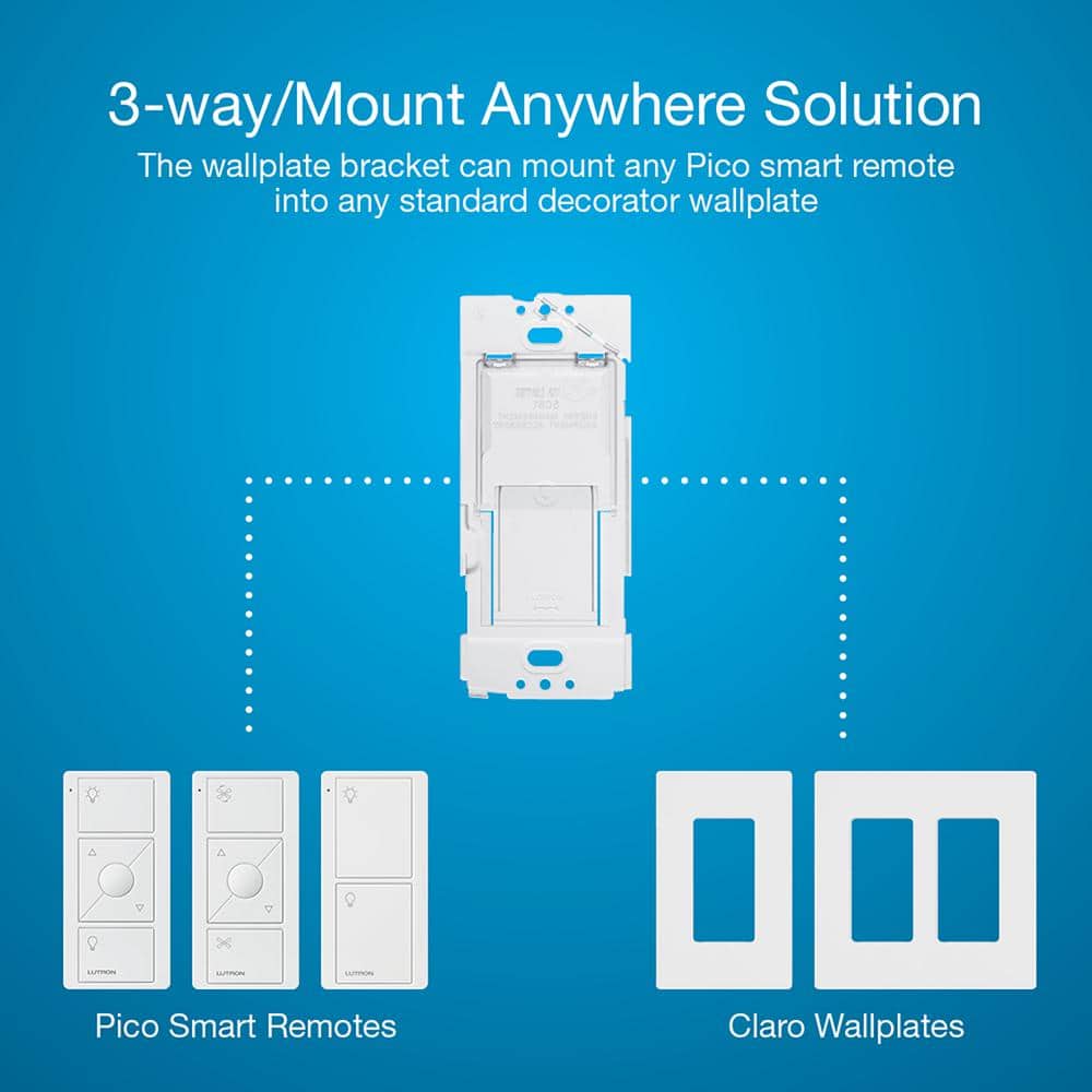 Lutron Caseta White Wireless Smart Switch Kit with Remote
