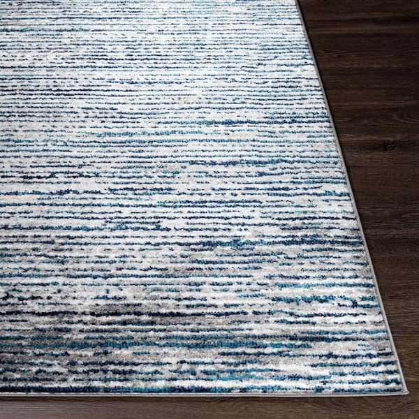 Havana Navy 5 ft. 3 in. x 7 ft. 3 in. Solid Area Rug