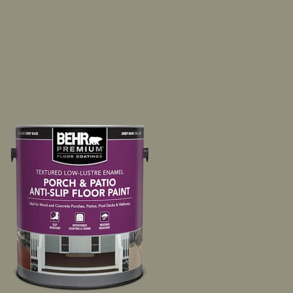 BEHR PREMIUM 1 gal. #N350-5 Muted Sage Textured Low-Lustre Enamel Interior/Exterior Porch and Patio Anti-Slip Floor Paint