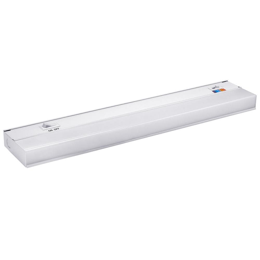 18" White Gloss LED Under Cabinet Light with Color Changing